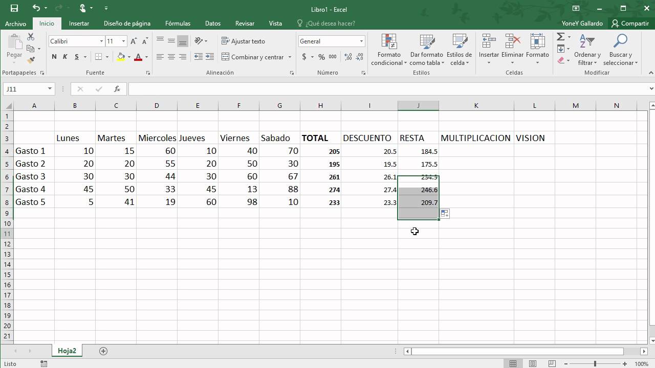 Aprende Cómo Restar Varias Celdas En Excel Y Simplifica Tus Operaciones Numéricas En Segundos 7007
